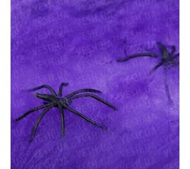 Паутина цветная с пауками фиолетовая, фото 1