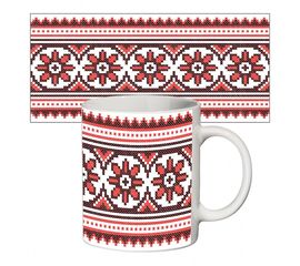 Прикольная чашка Вышиванка для нее, фото 1