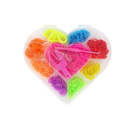 Резиночки для плетения Органайзер 500 шт Сердечко, фото 1