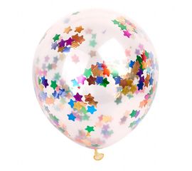Шар 12&quot; с конфетти звездами (уп. 5шт), фото 1