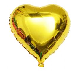 Шарик (45см) Сердечко золотое, фото 1
