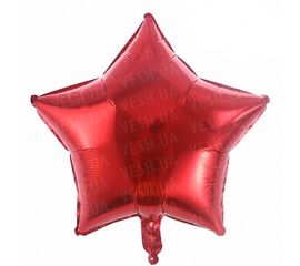 Шарик (45см) Звезда красная, фото 1