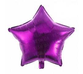 Шарик (45см) Звезда малиновая, фото 1