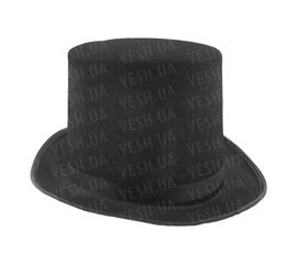 Шляпа Цилиндр из фетра черный, фото 1