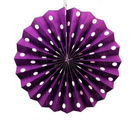 Веерный круг картон 30 см фиолетовый 0021, фото 1