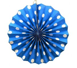 Веерный круг картон 30 см лазурный 0003, фото 1