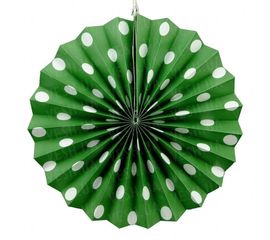 Веерный круг картон 30 см малахитовый 0016, фото 1