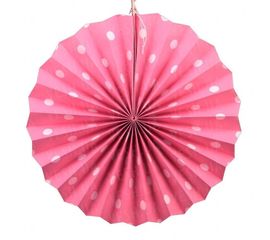 Веерный круг картон 30 см розовый 0020, фото 1