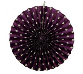 Веерный круг картон 40 см фиолетовый 0021, фото 1