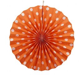 Веерный круг картон 40 см оранжевый 0011, фото 1