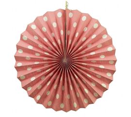 Веерный круг картон 40 см розовый 0020, фото 1