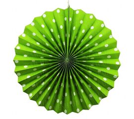 Веерный круг картон 40 см салатовый 0013, фото 1