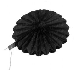 Веерный круг тишью 20 см черный 0024, фото 1