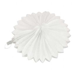 Веерный круг тишью 25 см белый 0018, фото 1