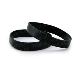 Браслет силиконовый черный, фото 1