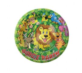 Бумажные тарелки диам.18 см Джунгли уп. 10 шт, фото 1