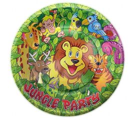 Бумажные тарелки диам.23 см Джунгли уп. 10 шт, фото 1