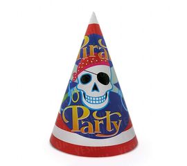 Бумажный Колпачок 20 см Пираты уп. 10 шт, фото 1
