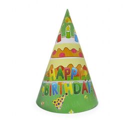 Бумажный Колпачок 20 см Тортик уп. 10 шт, фото 1