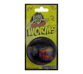 Червяк силиконовый черный уп. 3 шт, фото 1