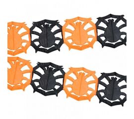 Гирлянда 3D Хэллоуин Паук с паутиной, фото 1