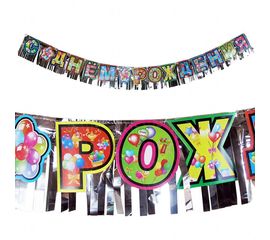 Гирлянда С Днем Рождения с фольгой, фото 1