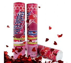 Хлопушка 20 см с сердечками МИКС, фото 1