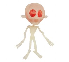 Лизун большой скелет с червями, фото 1