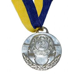 Медаль Спортивная маленькая серебро, фото 1