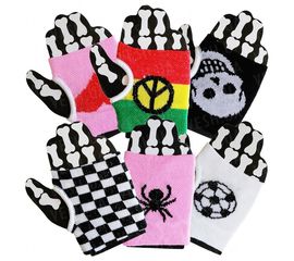 Напульсники на руку с пальцем цветные, фото 1