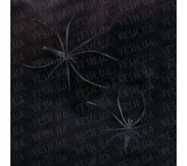 Паутина цветная с пауками черная, фото 1