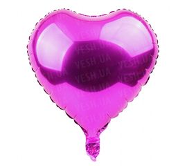 Шарик (45см) Сердечко малиновое, фото 1