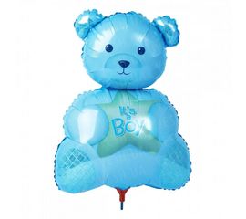 Шарик с палочкой 35 см Мишка, фото 1