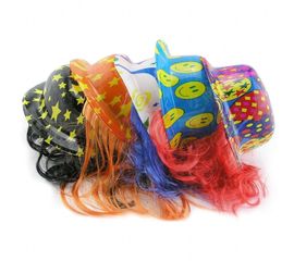 Шляпа Котелок Пластик с волосами, фото 1