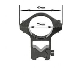 Крепление на оружие для фонаря 25 GZ  (планка Вивера 10 мм), фото 1