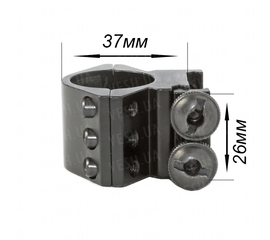 Крепление на оружие для фонаря 25 Ring Double (планка Вивера 19 мм), фото 1