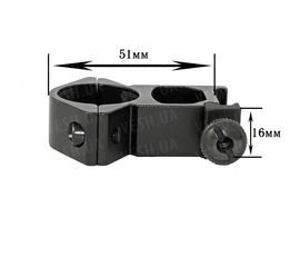 Крепление на оружие для фонаря 25GK (планка Вивера 19 мм), фото 1
