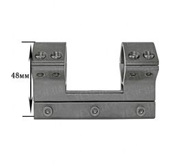 Крепление на оружие для фонаря 2x25mm Ring (планка Вивера 10 мм), фото 1