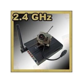 Набор беспроводная цифровая Wi-Fi МИНИ радио видеокамера 2.4 Ghz + приёмник видеосигнала с AV выходом, фото 1