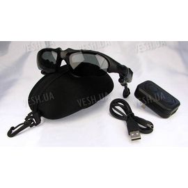 Cолнцезащитные шпионские Bluetooth MP3 очки со встоенной Bluetooth ганитурой, MP3 плеером с памятью 2Gb, фото 1