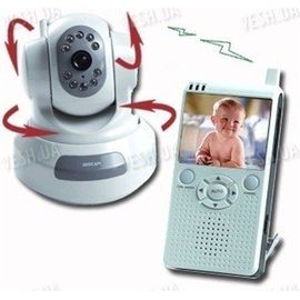 Роботизировання поворотная видео няня - комплект беспроводного наблюдения за ребёнком (модель VNP-500R), фото 1
