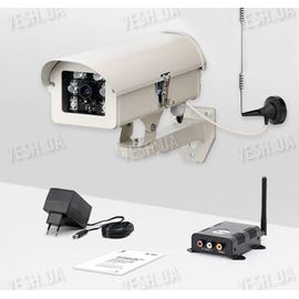 Комплект видеокамера и приемник видеосигнала дальностью до 2-х километров KW-KIT28 (с шифрованием сигнала), фото 1