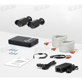 2-х камерный комплект уличного охранного видеонаблюдения CCTV CAM DVR CR-1, фото 1