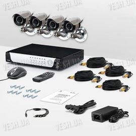 4-х камерный комплект проводного охранного видеонаблюдения CCTV CAM DCK-1002 PRO, фото 1