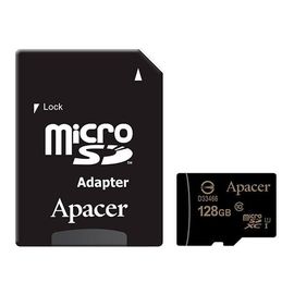 Карта памяти Apacer microSDXC 128GB UHS-I Class 10 + SD-adapter, фото 1