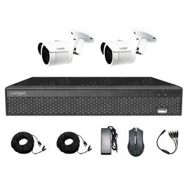 Комплект видеонаблюдения для частного дома на 2 камеры Longse XVR2004HD2M500, 5 Мп, Quad HD, фото 1