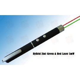Лазер для презентаций 5мВт Красный + 5мВт Зеленый лазер (лазерная указка), фото 1