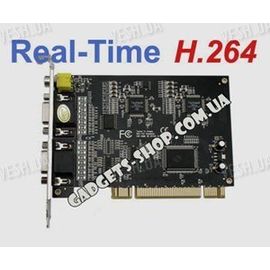 8-ми канальная H.264 компьютерная PCI плата видеозахвата для CCTV камер + 8 звуковых канала + ТВ выход (200 fps), фото 1