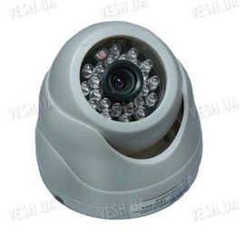 Черно-белая купольная видеокамера c 3D креплением и ИК подсветкой 1/3 SONY, 420 TVL, (модель 412 D/2), фото 1