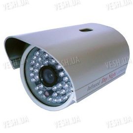 Цветная уличная (наружная) видеокамера с IR подсветкой до 25 метров, 1/3 Sony, 420 TVL, 0 lux, f=6 mm (модель 715 DS), фото 1